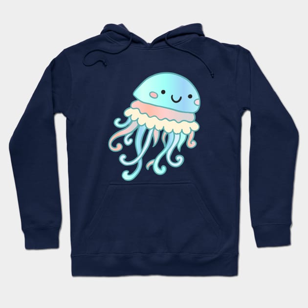 Doodle jellyfish Hoodie by Elsbet